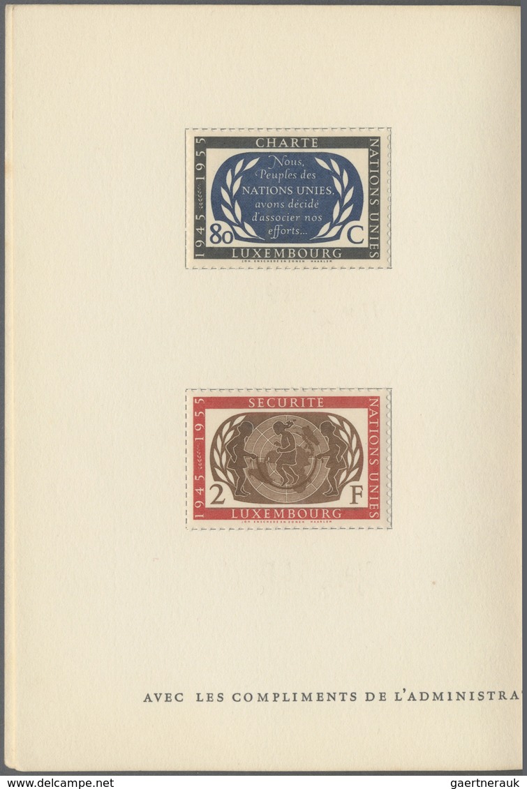 Luxemburg: 1955/1967, Holding Of Apprx. 63 Presentation Books (soft- And Hard-cover), Interesting Of - Autres & Non Classés