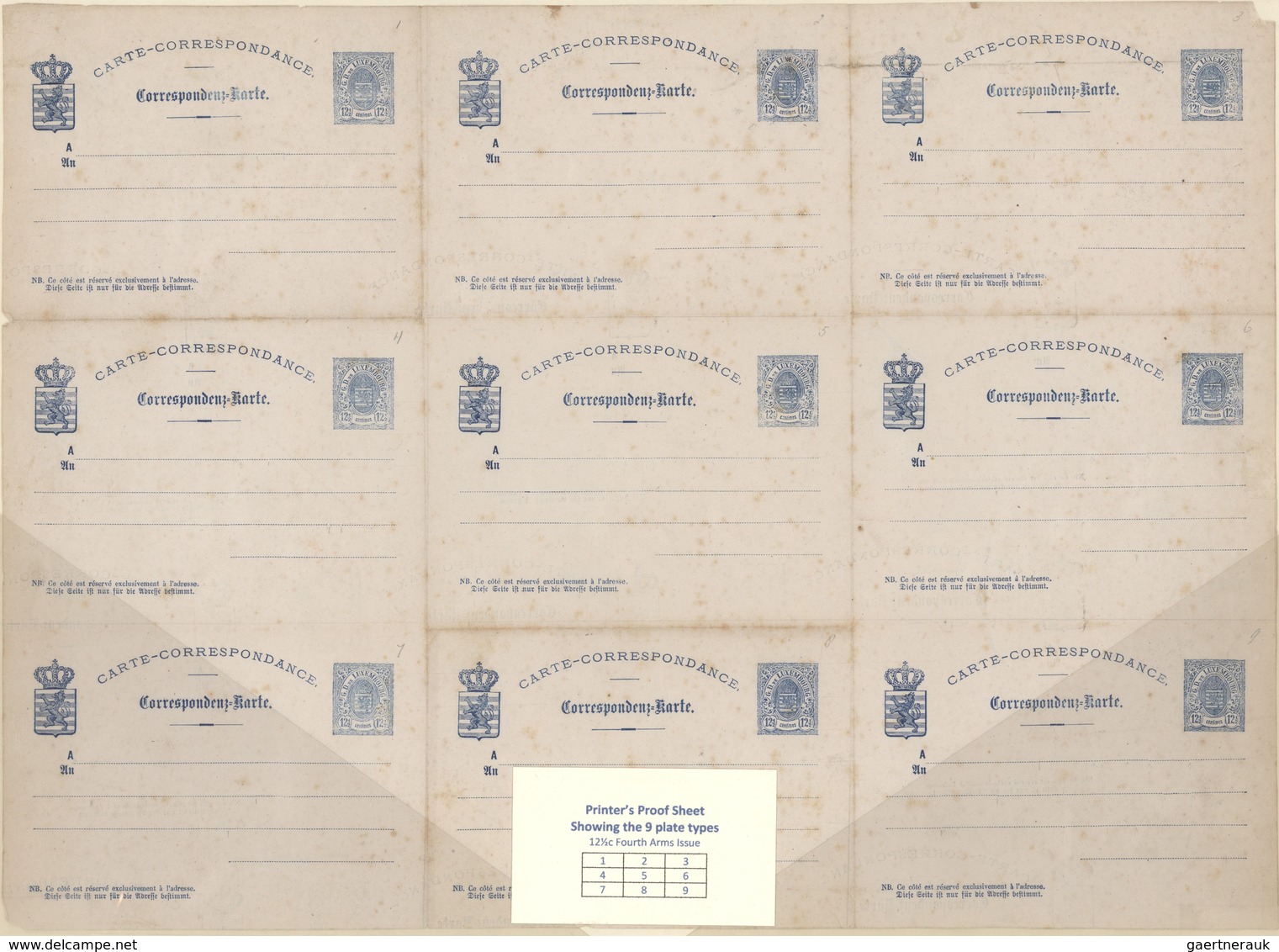 GA Luxemburg - Ganzsachen: 1870-1882 LUXEMBOURG'S COAT OF ARMS POSTAL STATIONERY: Exhibition Collection - Entiers Postaux