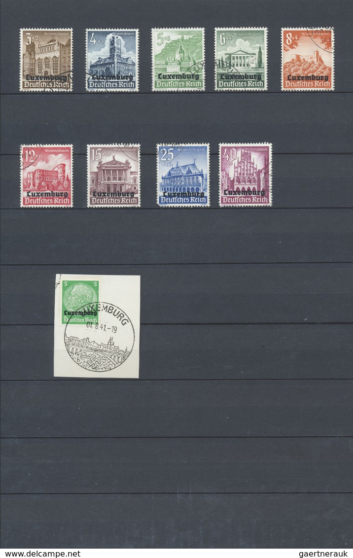 O/Brfst Luxemburg - Stempel: 1940/1944, Dt.Reich Gebraucht In Luxemburg, Außergewöhnlich Schön Gestempelte K - Machines à Affranchir (EMA)