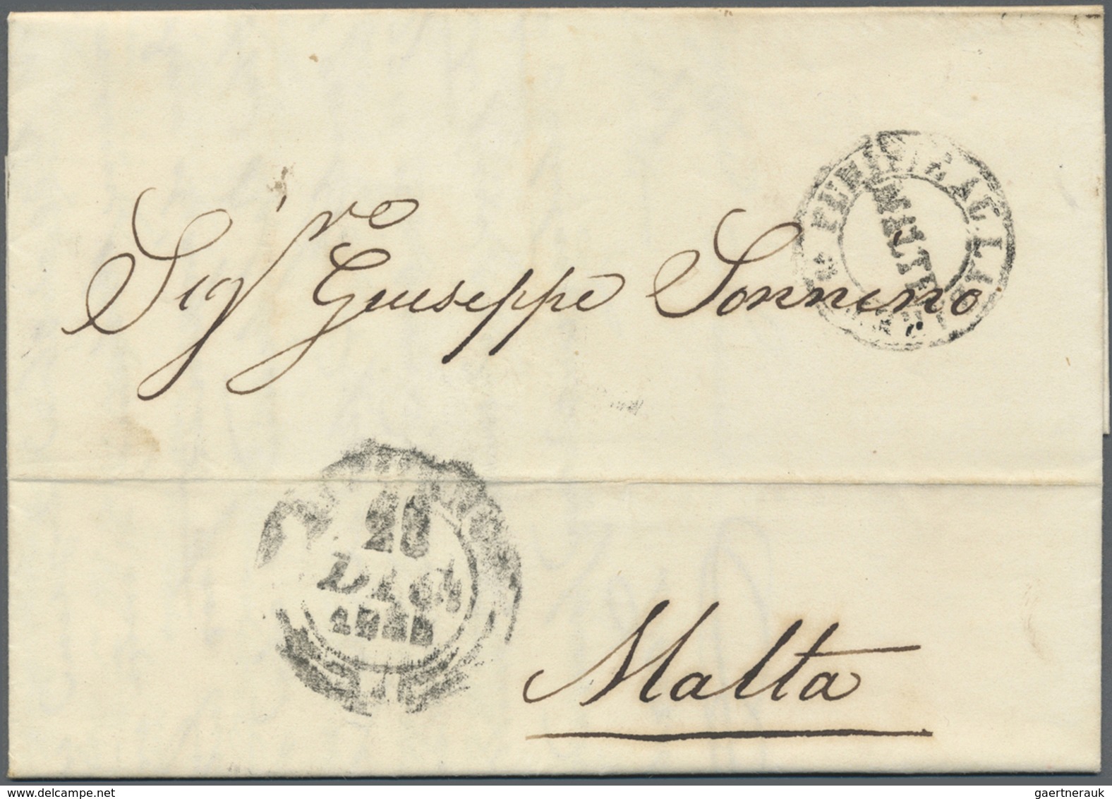 Br/GA Malta: 1845-1950 (ca.), Collection Of 170 Mostly Better Items, Shipmail, Postage Due, Many Registere - Malte