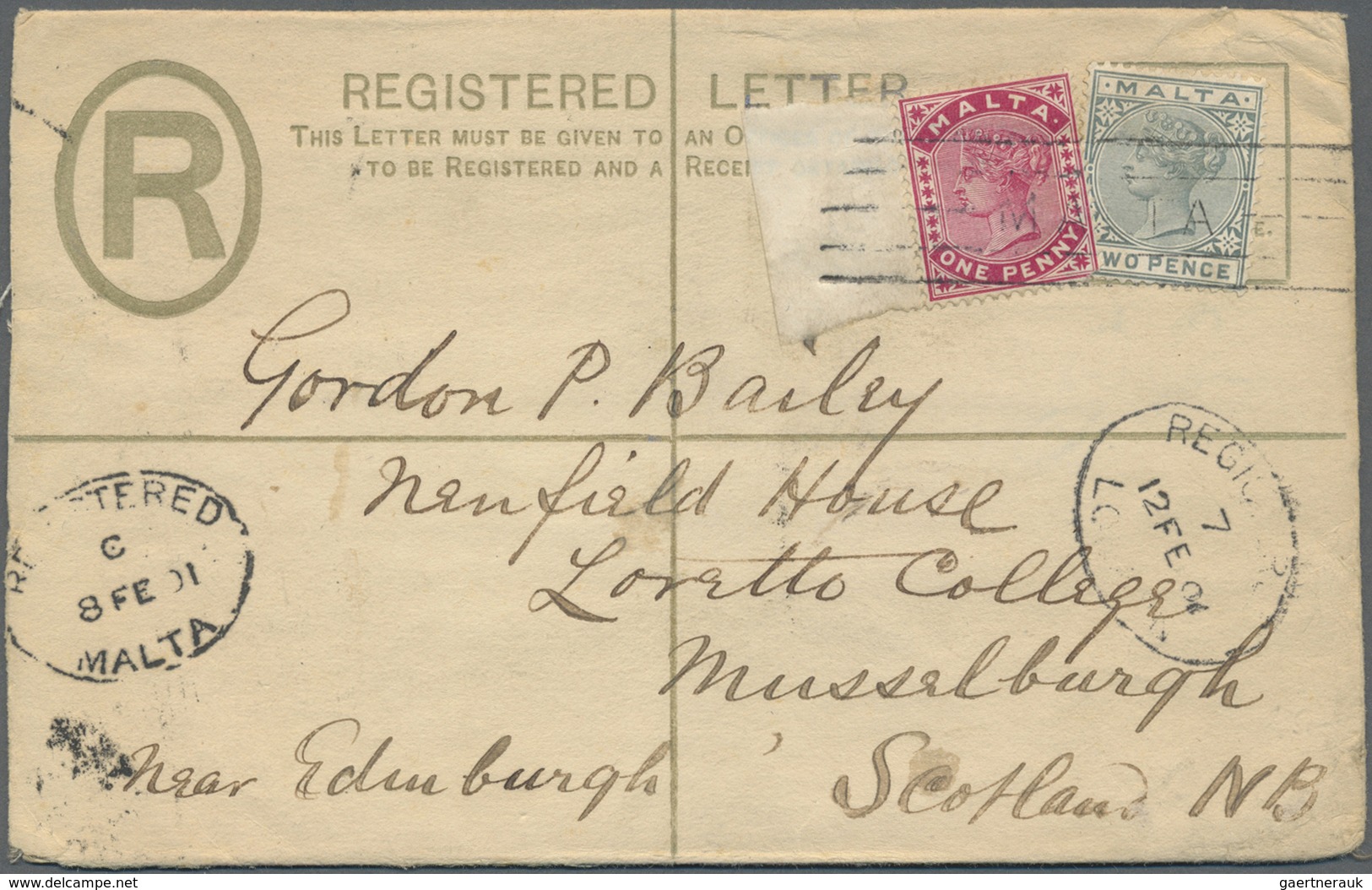 Br/GA Malta: 1845-1950 (ca.), collection of 170 mostly better items, shipmail, postage due, many registere