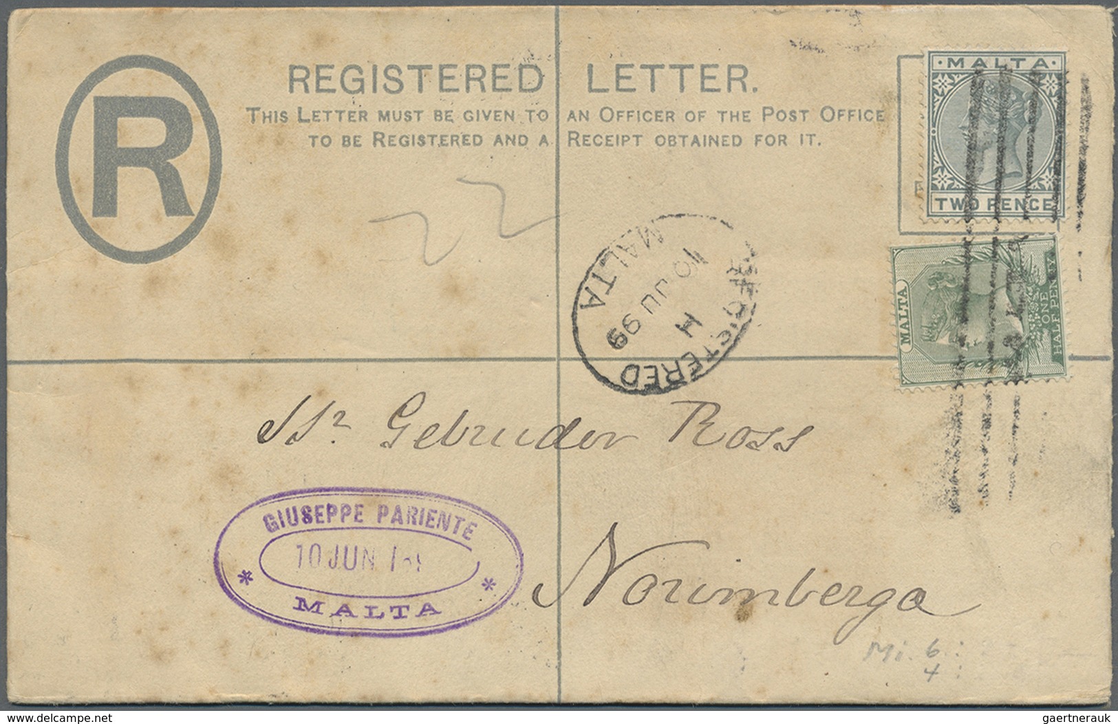 Br/GA Malta: 1845-1950 (ca.), collection of 170 mostly better items, shipmail, postage due, many registere