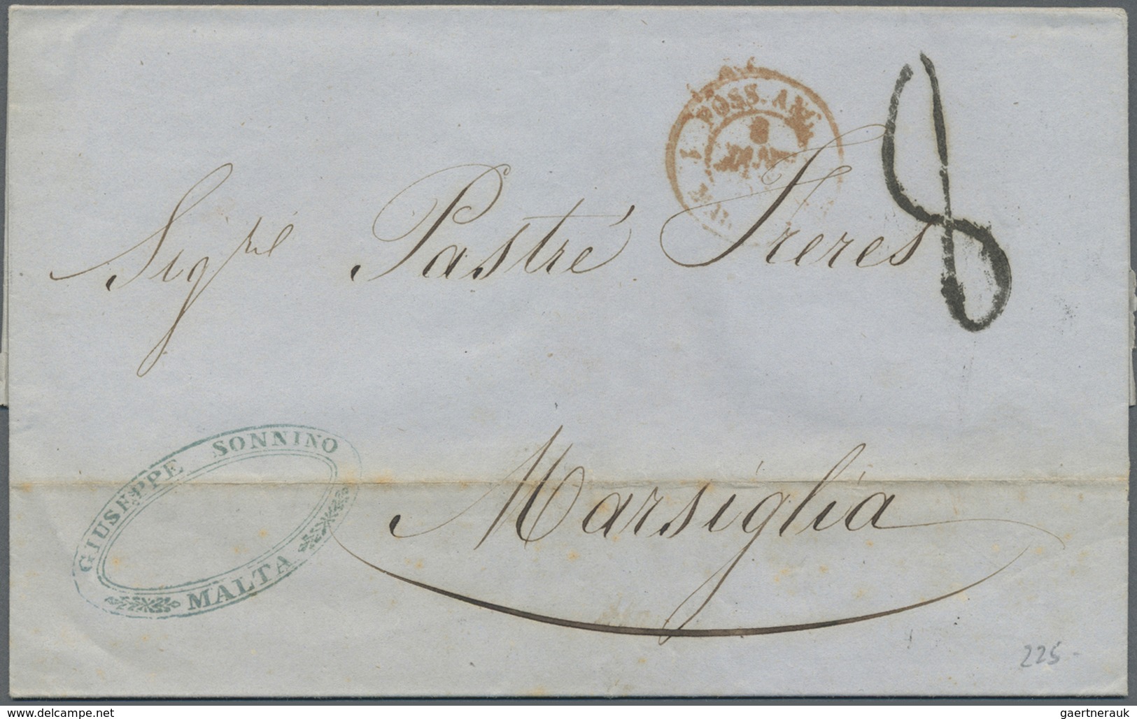 Br/GA Malta: 1845-1950 (ca.), collection of 170 mostly better items, shipmail, postage due, many registere