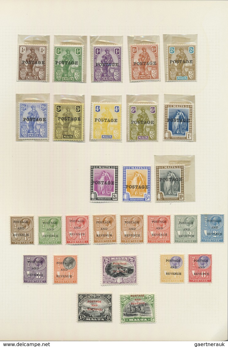 */** Malta: 1863/1956, Fine Mint LH Collection Beginning With Nr. 2A, Complete Except Of Nr.52, All In Ve - Malte