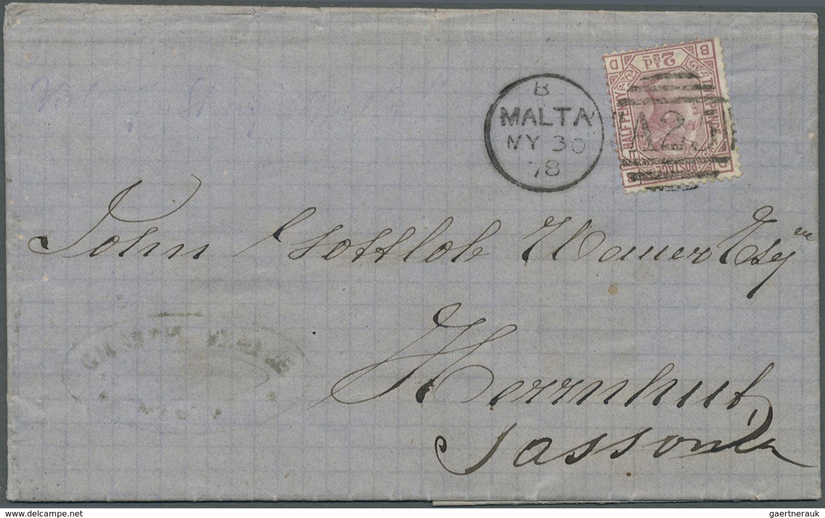 Br/GA Malta: 1878/1951: Group Of 40 Postal Stationeries, Covers And Cards Used To Germany (mostly), Austri - Malte