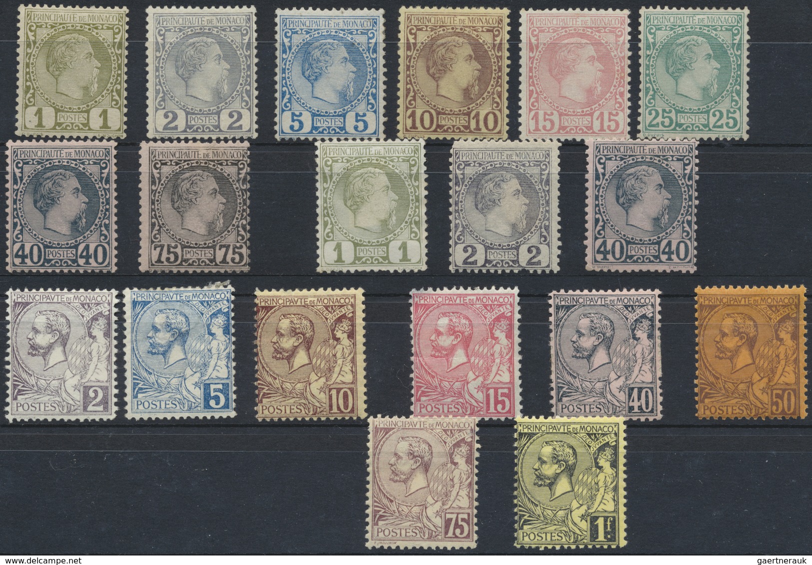 **/Br/O/*/(*) Monaco: 1885/1990, Mint And Used Accumulation On Stockcards/in Glassines, Slightly Varied Condition, - Neufs