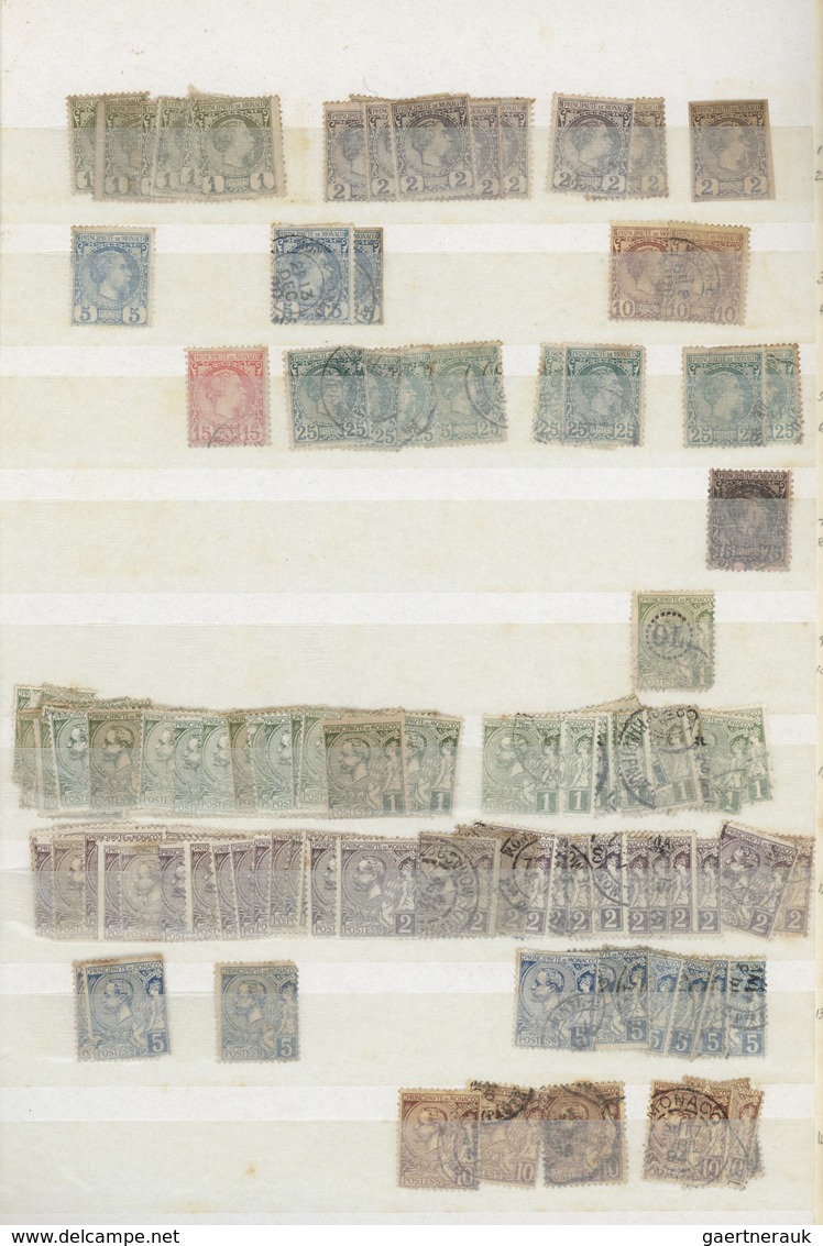 O/*/** Monaco: 1885/1980 (ca.), Used And Mint Accumulation In A Thick Stockbook, Varied Condition, Some Bet - Neufs