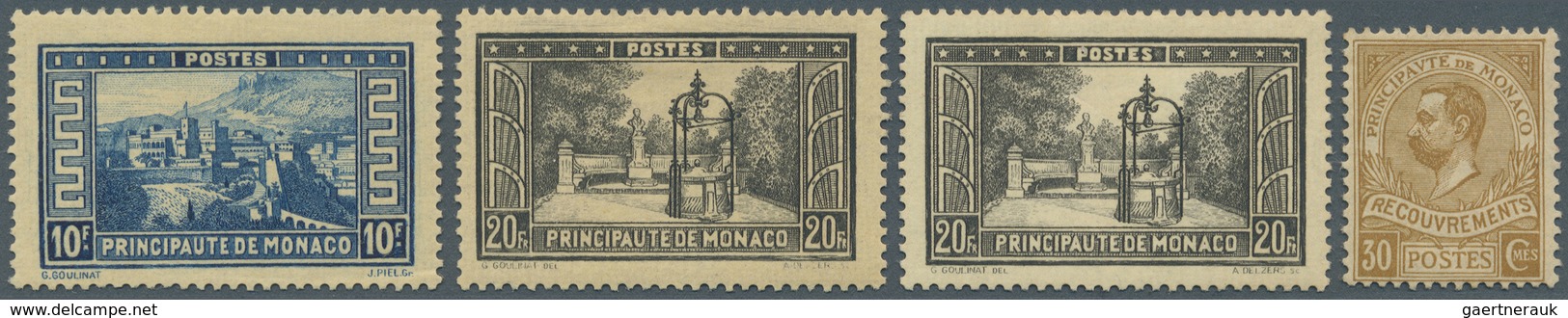 */** Monaco: 1885/1948, Ungebrauchter/postfrischer Lagerposten Auf Stecktafeln, Dicht Gesteckt Mit Guter - Neufs