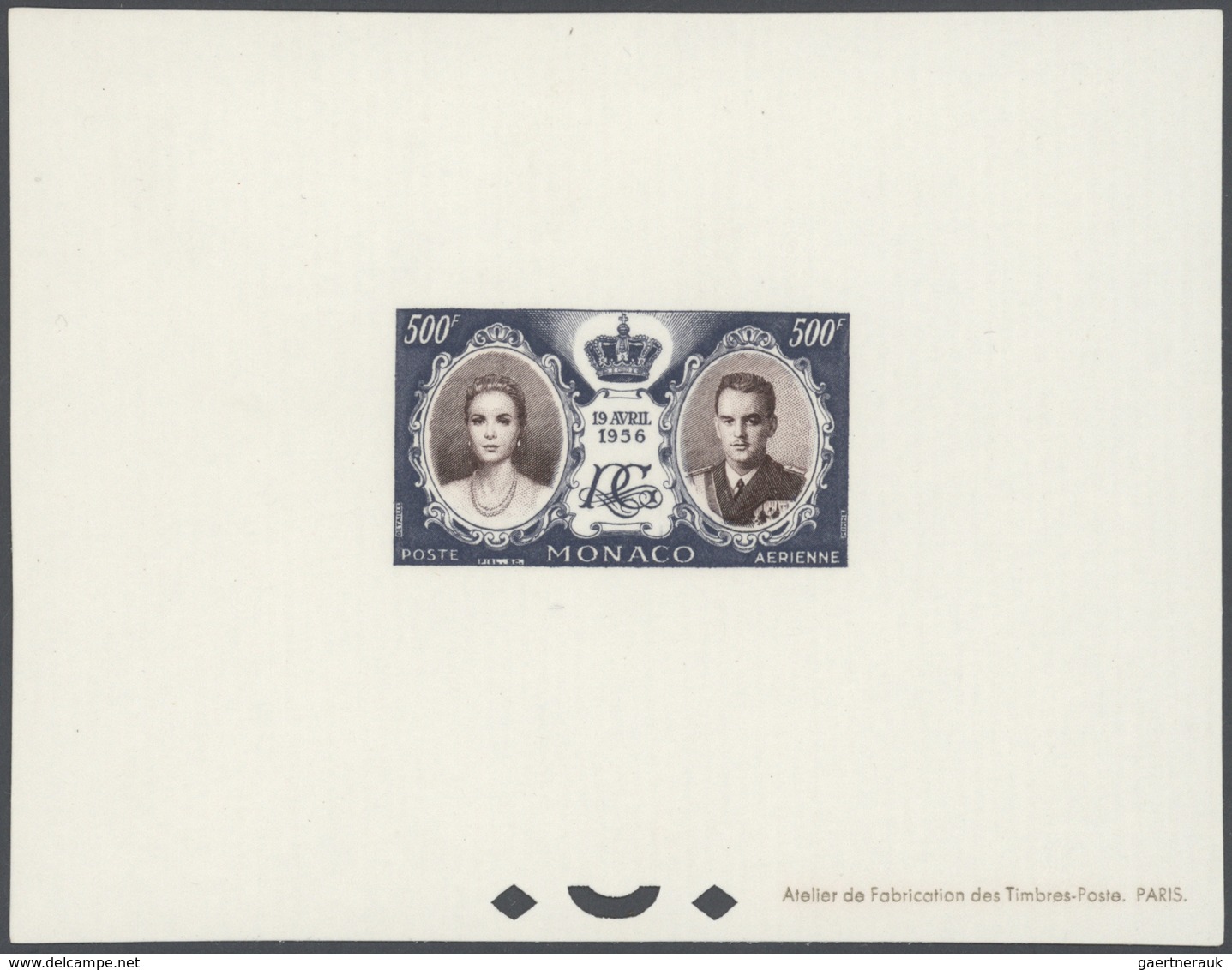 **/(*) Monaco: 1956, Royal Wedding, Presentation Book Comprising A Mint And A Used Set, Both Bloc Specieux - Nuovi