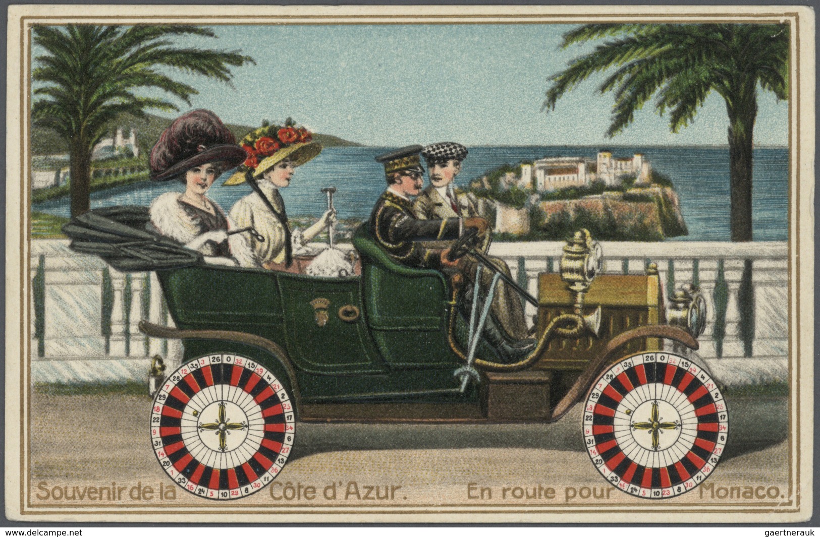 Monaco - Besonderheiten: 1895/1920, Stock of around 1,700 historical picture postcards in common com