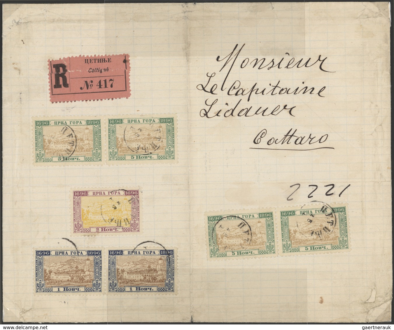 */O/Br/** Montenegro: 1874/1918 + 1941/1945: exhibition collection "Montenegro" in three albums and one sheet