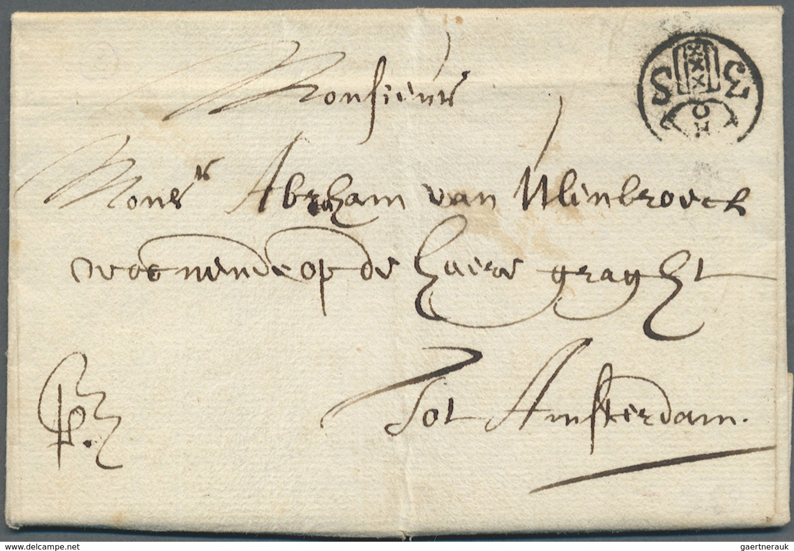 Br Niederlande - Vorphilatelie: 1700/1868, Gehaltvolle Sammlung Mit über 60 Briefen Im Album. Dabei 3 B - ...-1852 Prephilately
