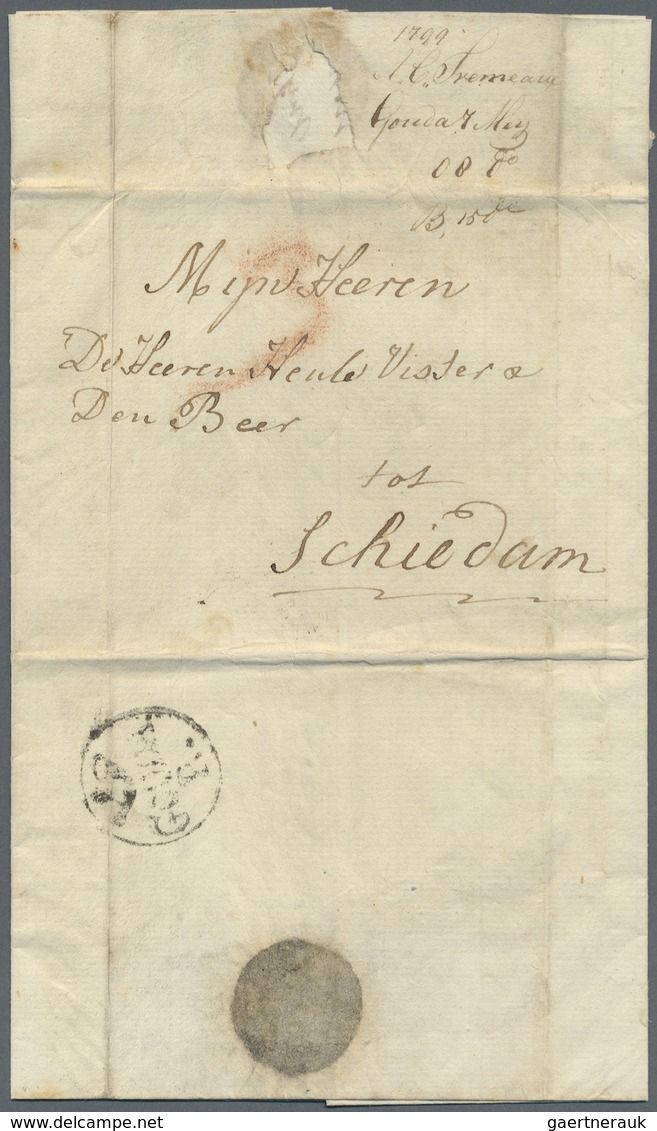 Br Niederlande - Vorphilatelie: 1700/1868, Gehaltvolle Sammlung Mit über 60 Briefen Im Album. Dabei 3 B - ...-1852 Préphilatélie