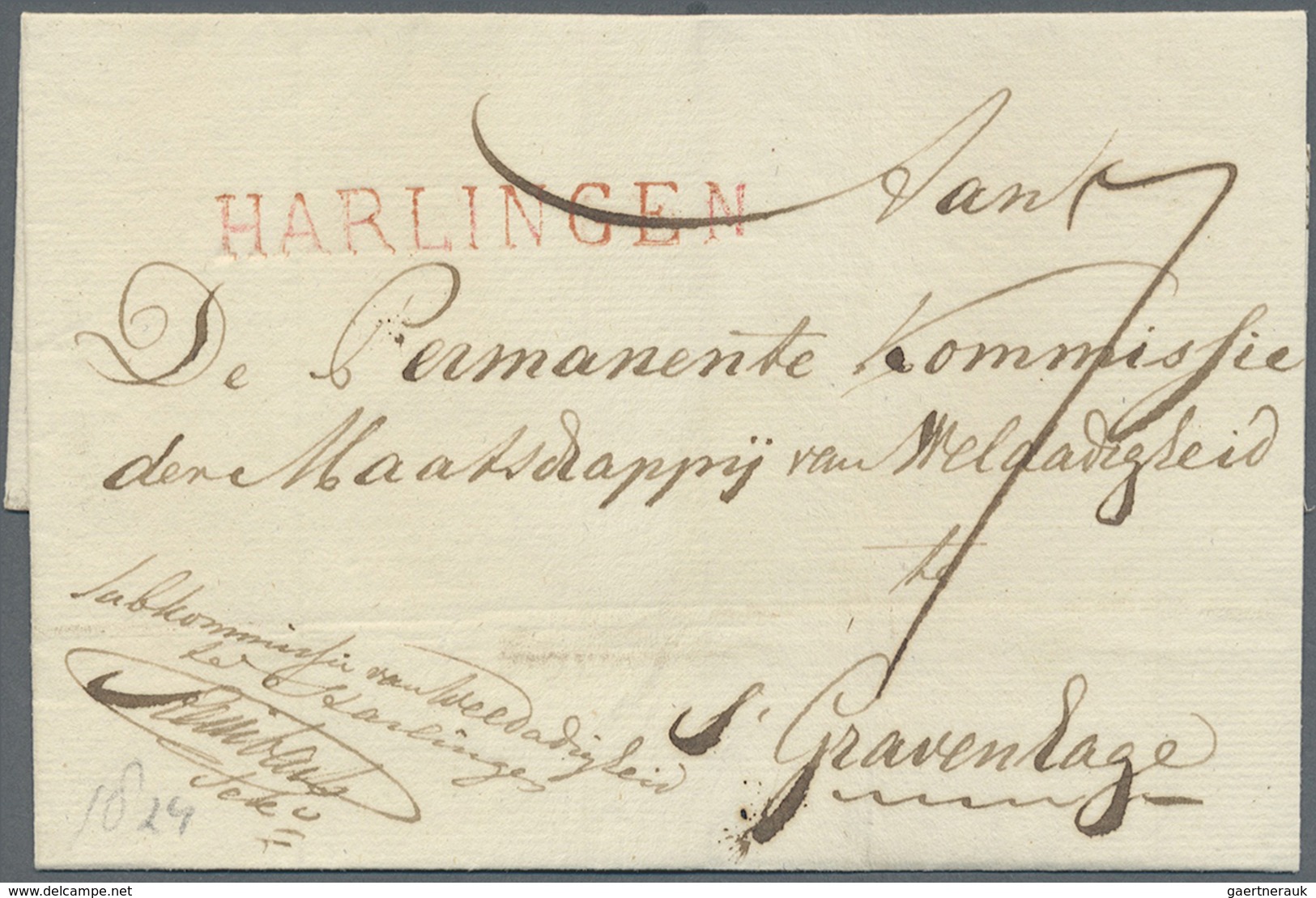 Br Niederlande - Vorphilatelie: 1700/1868, Gehaltvolle Sammlung Mit über 60 Briefen Im Album. Dabei 3 B - ...-1852 Préphilatélie