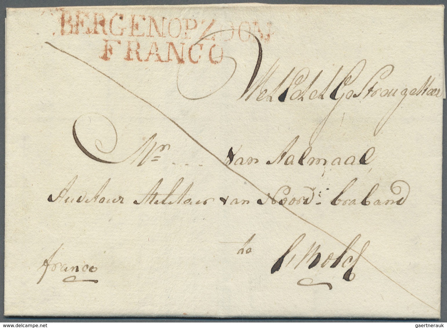 Br Niederlande - Vorphilatelie: 1700/1868, gehaltvolle Sammlung mit über 60 Briefen im Album. Dabei 3 B