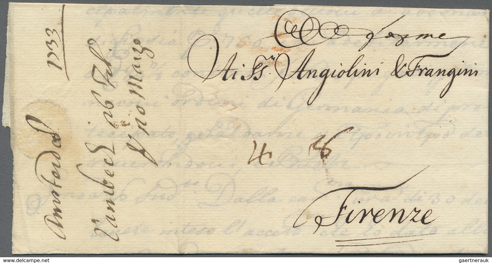 Br Niederlande - Vorphilatelie: 1733/1862, Partie Von Knapp 40 Grenzüberschreitetenden Briefen Vom Und - ...-1852 Prephilately