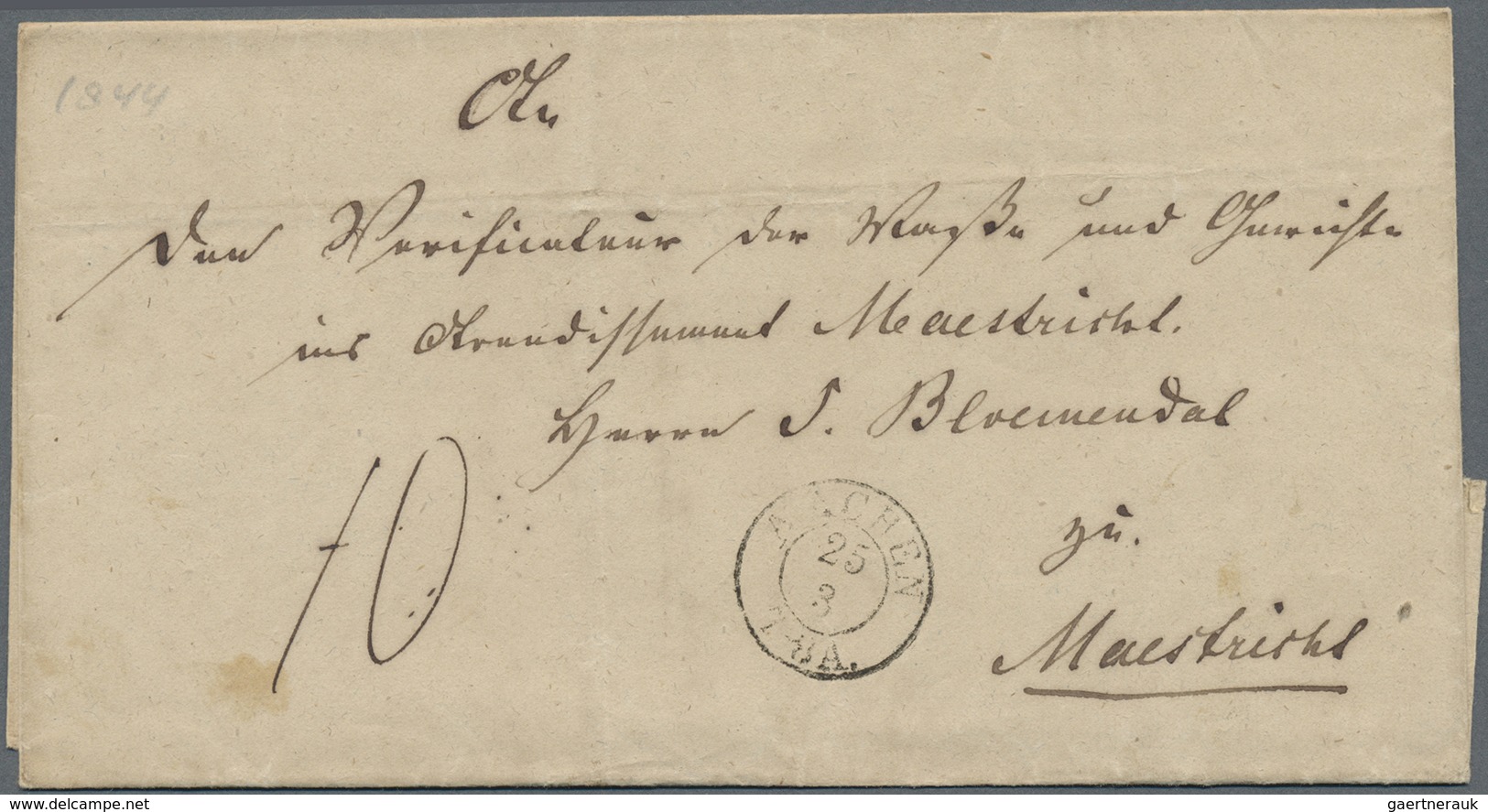 Br Niederlande - Vorphilatelie: 1773/1861, 23 Belege Mit Diversen TRANSIT-Stempeln, U.a. "D'HOLLANDE", - ...-1852 Prephilately