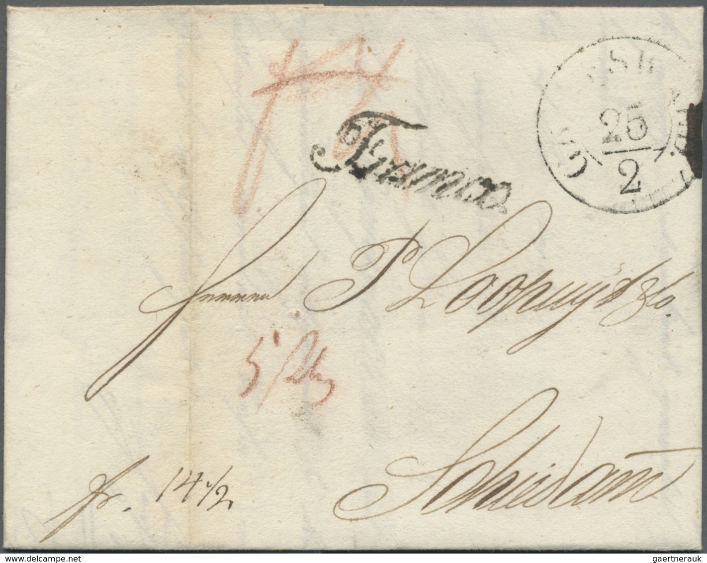 Br Niederlande - Vorphilatelie: 1800/1850 (ca.), Partie Von Ca. 110 Briefen Mit Verschiedensten "FRANCO - ...-1852 Prephilately