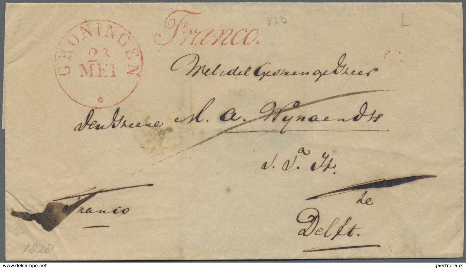 Br Niederlande - Vorphilatelie: 1800/1850 (ca.), Partie Von Ca. 110 Briefen Mit Verschiedensten "FRANCO - ...-1852 Prephilately