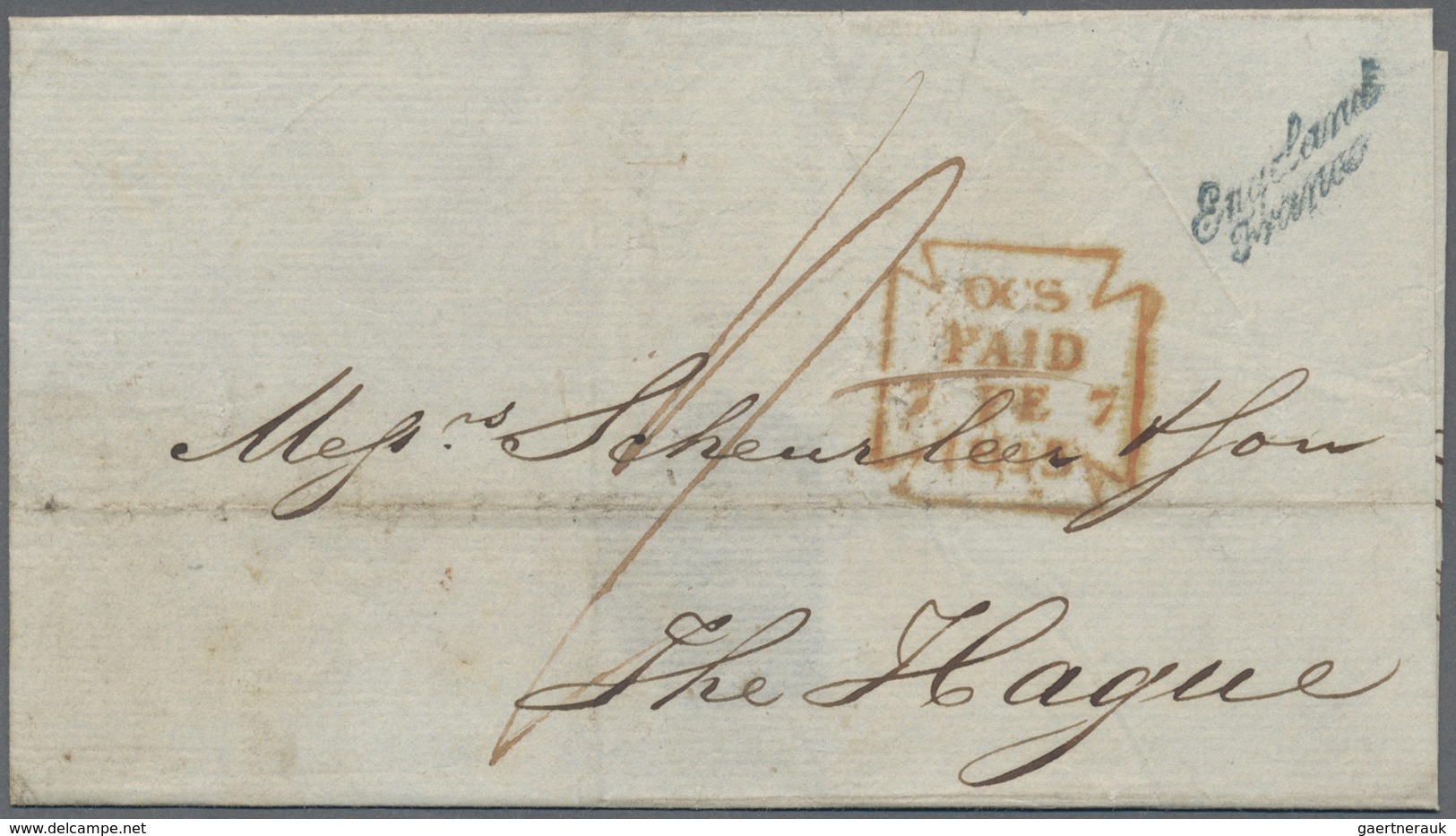 Br Niederlande: 1785/1850, Incoming Mail To Netherland Mostly From Two Archives With Letters Mostly Fro - ...-1852 Prephilately