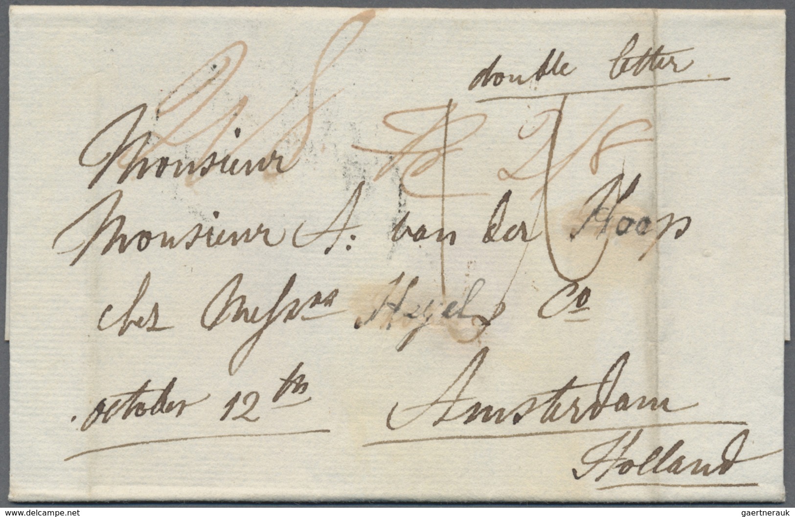 Br Niederlande: 1785/1850, Incoming Mail To Netherland Mostly From Two Archives With Letters Mostly Fro - ...-1852 Préphilatélie
