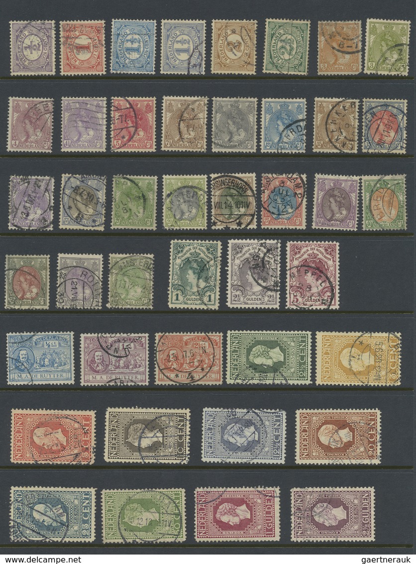 O Niederlande: 1852/1970, Used Collection In A Binder, From 1st Issue, Several Better Stamps Noted Lik - Autres & Non Classés