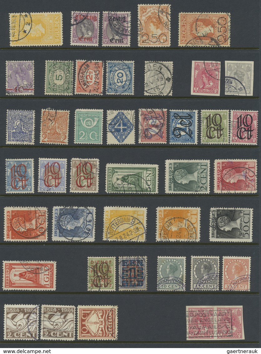 O Niederlande: 1852/1970, Used Collection In A Binder, From 1st Issue, Several Better Stamps Noted Lik - Autres & Non Classés