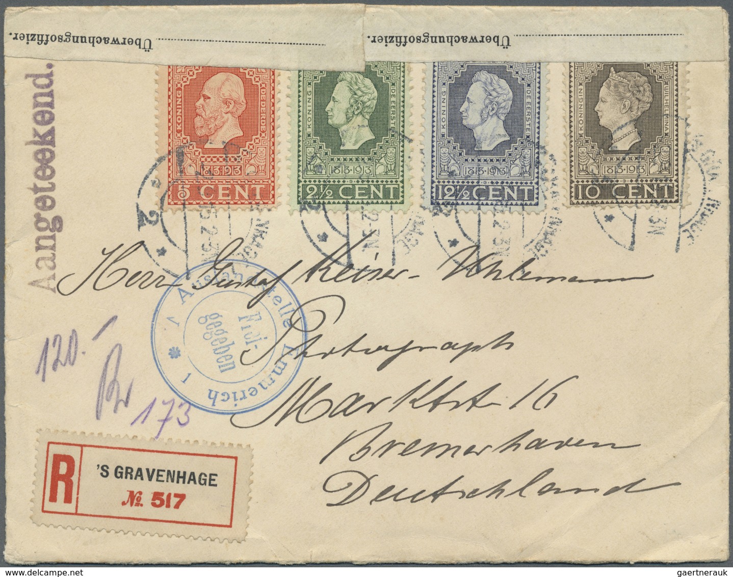 Br Niederlande: 1852/1952 (ca.), Collection With Ca. 60 Covers, Postcards And Postal Stationeries Incl. - Autres & Non Classés