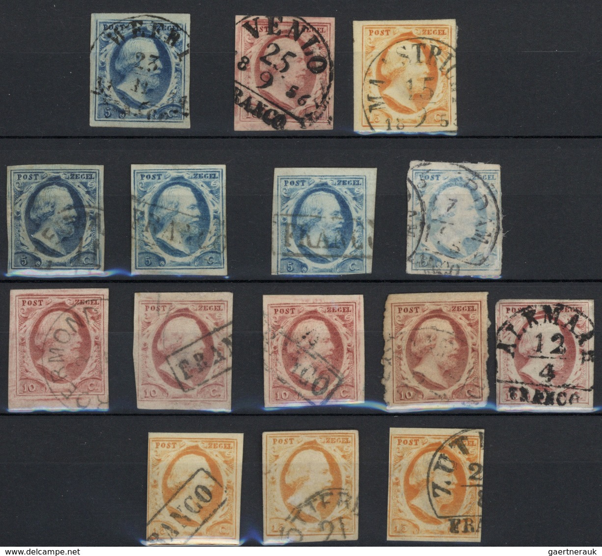 O/*/**/Br/(*) Niederlande: 1852/1942, Used And Mint Collection In A Stockbook From 1st Issue, In Addition Some Dut - Covers & Documents