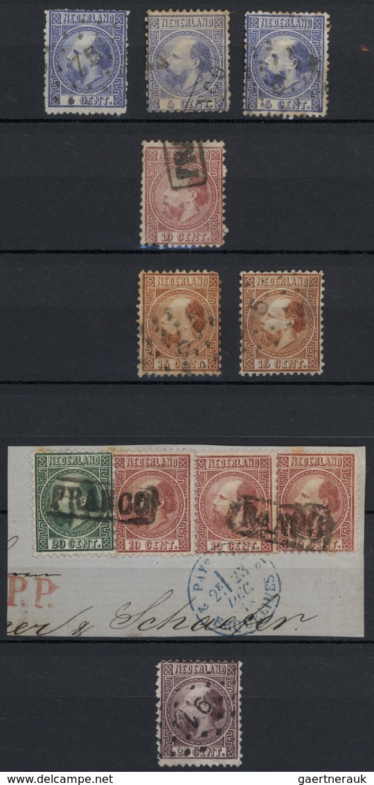 O/*/**/Br/(*) Niederlande: 1852/1942, Used And Mint Collection In A Stockbook From 1st Issue, In Addition Some Dut - Lettres & Documents