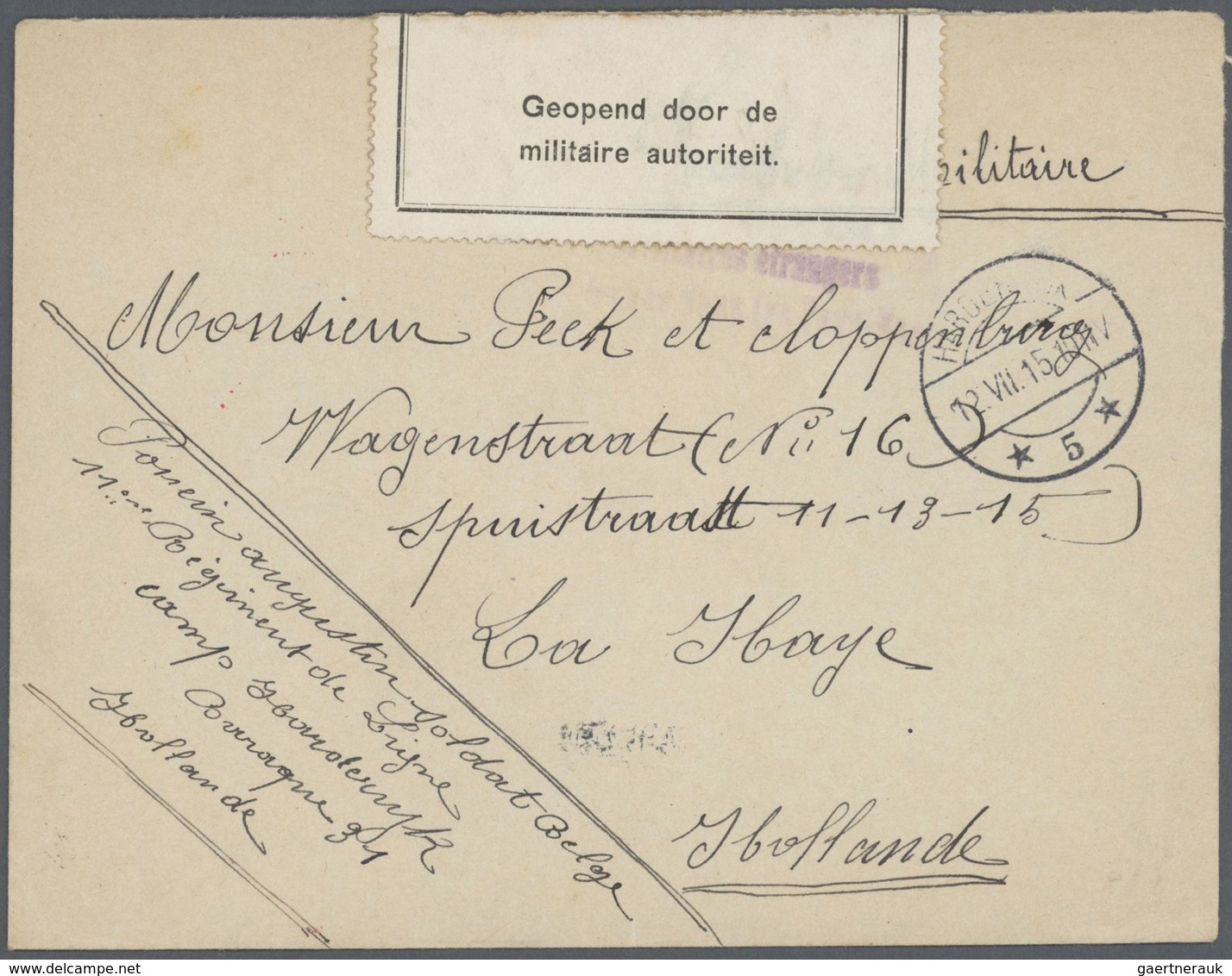 GA/Br/Brfst Niederlande: 1869 - 1930 ca. Spannende Partie von über 100 Belegen, dabei Briefe, Ganzsachen, einieg