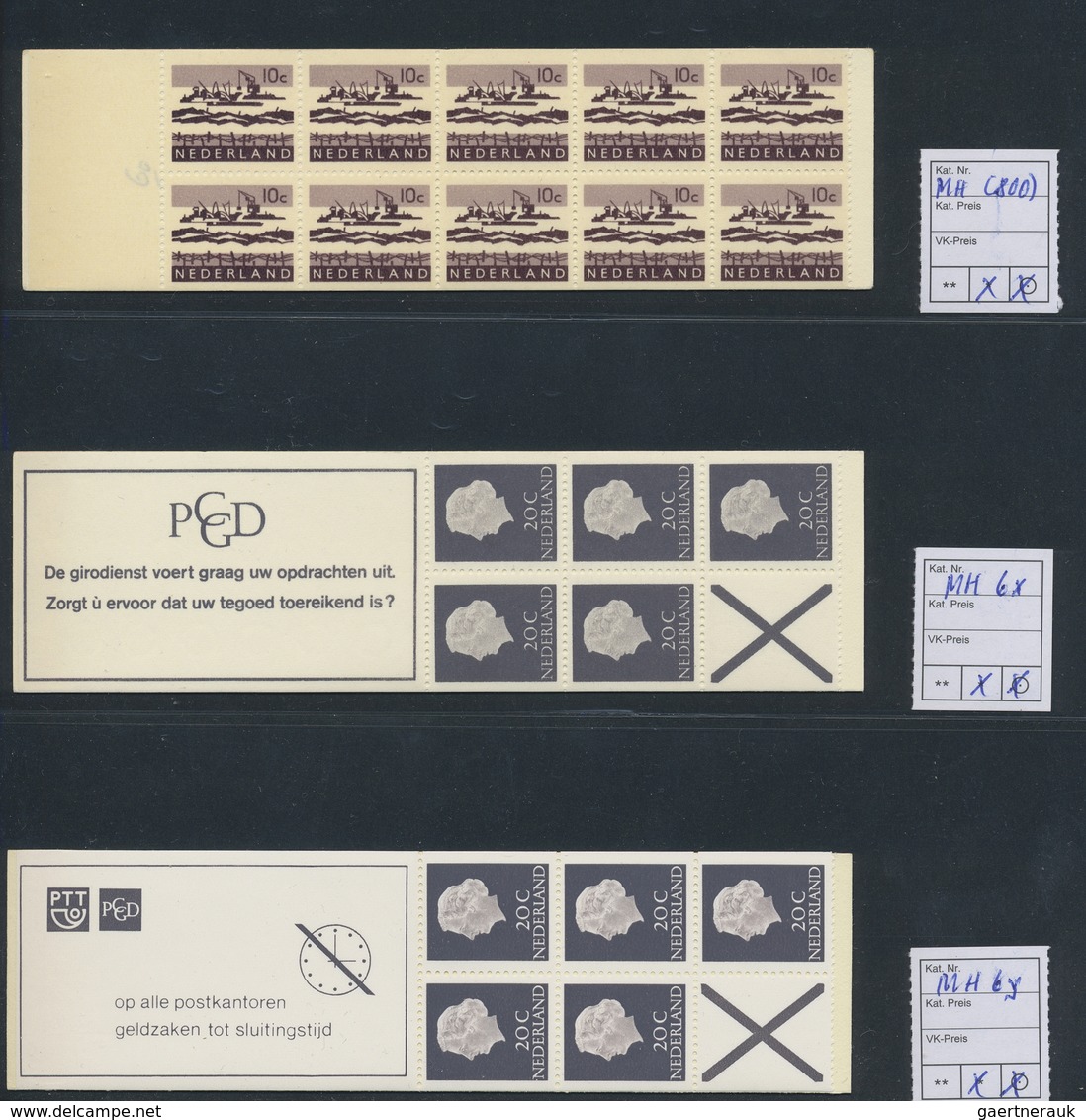 ** Niederlande: 1900/1988 (ca): Postfrische (im Anfang Auch Gestempelte Und Ungebrauchte) Sammlung Im 2 - Autres & Non Classés