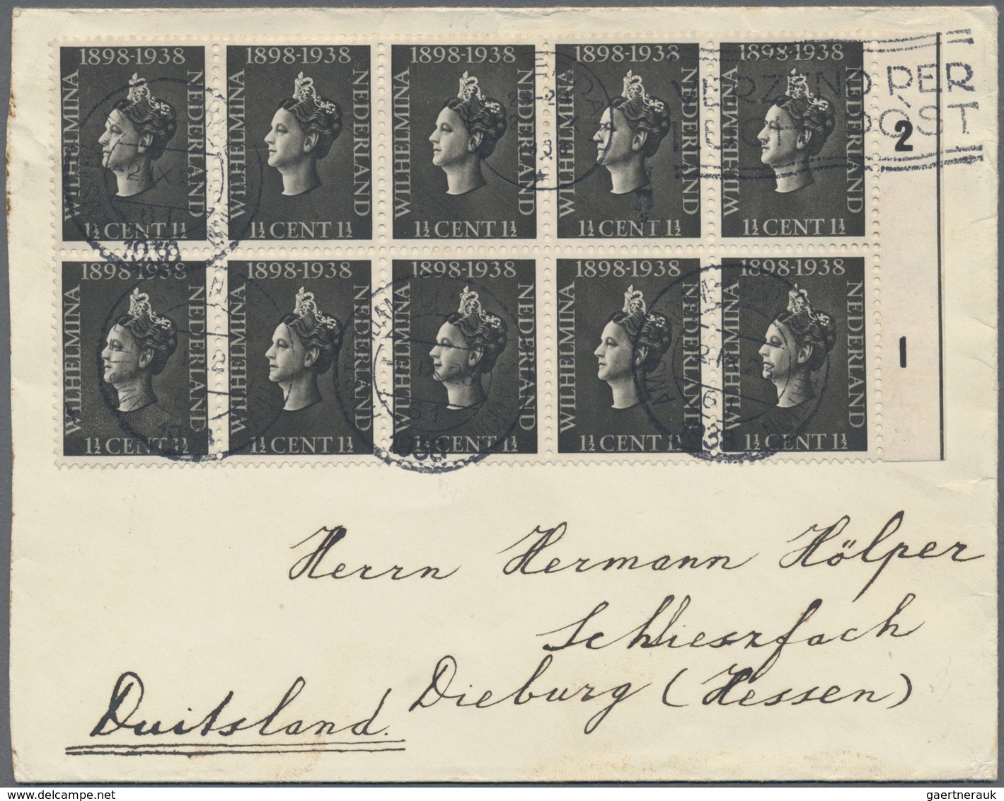 Br/GA/ Niederlande: 1900/1960 (ca.), Partie von ca. 150 Briefen, Ansichtskarten und Ganzsachen mit besseren