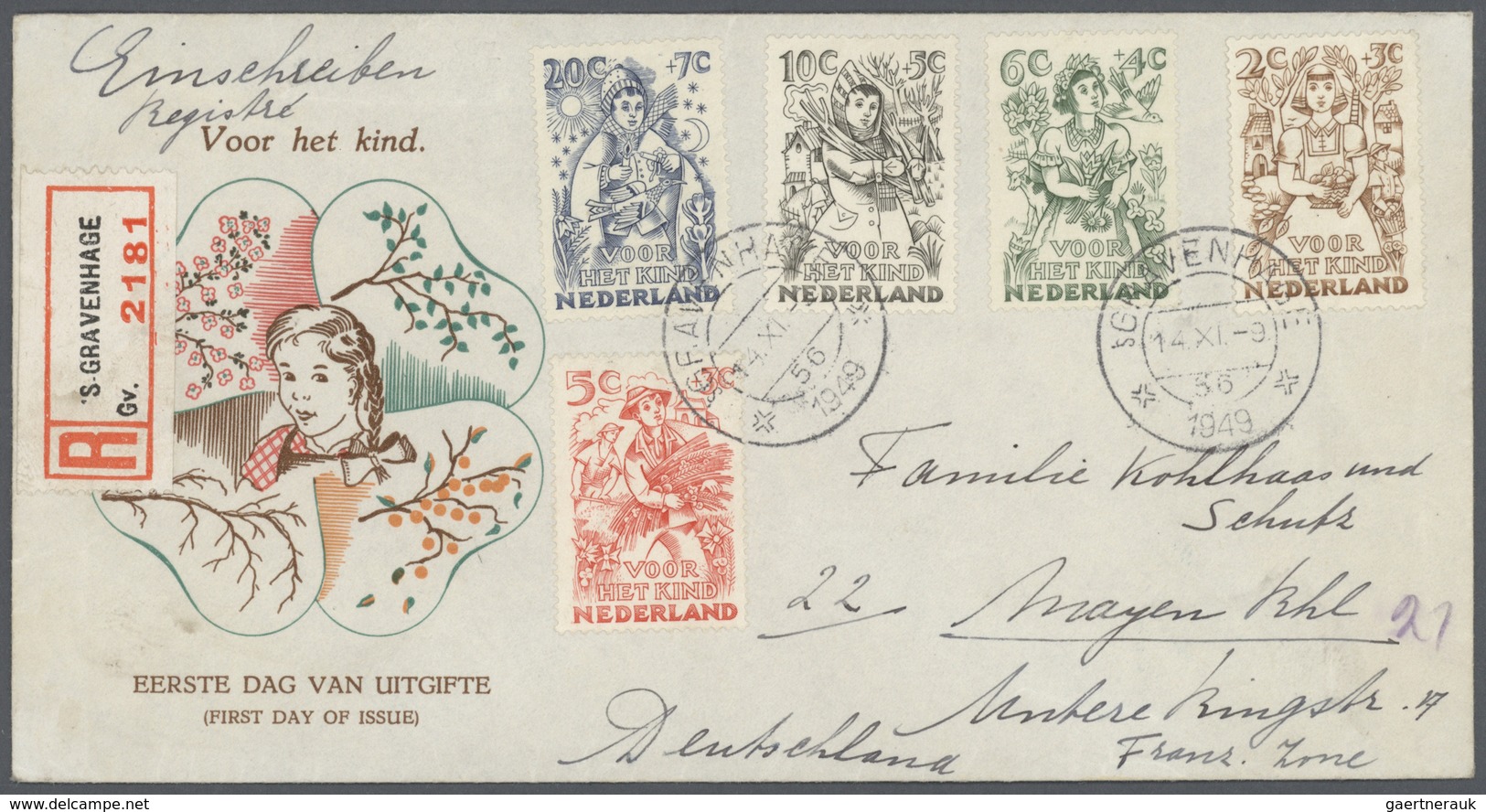 Br/ Niederlande: 1919/2005, Lot Of Apprx. 140 Covers Incl. Some Colonies, Mainly FDC's, Some Airmails. - Other & Unclassified