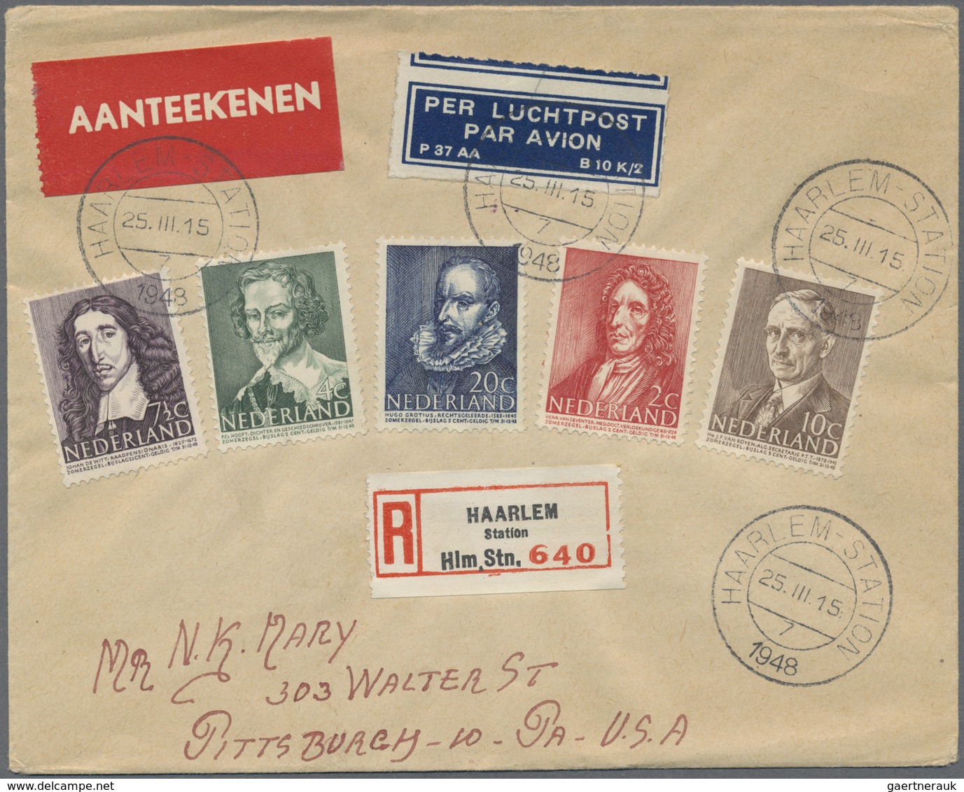 Br Niederlande: 1940/1963, Posten mit Schwerpunkt bei den Schmuck-FDC (wenig andere Post) mit ca. 200 B