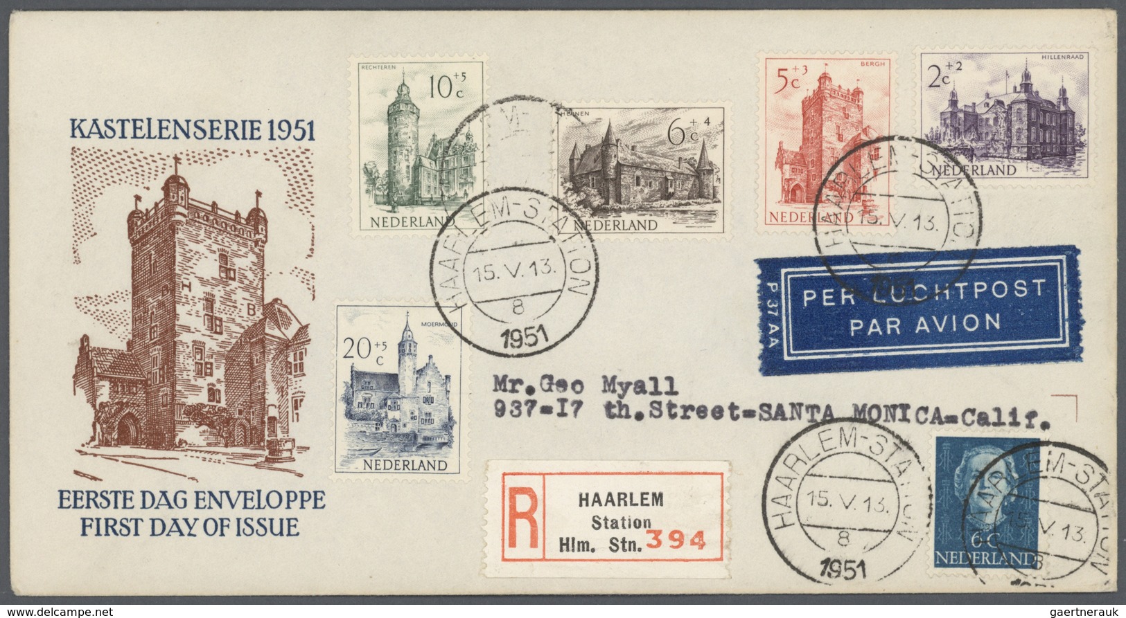 Niederlande: 1950/1998, Collection Of Apprx. 460 F.d.c. With Many Better Pieces Of 1950s, E.g. 1950 - Altri & Non Classificati