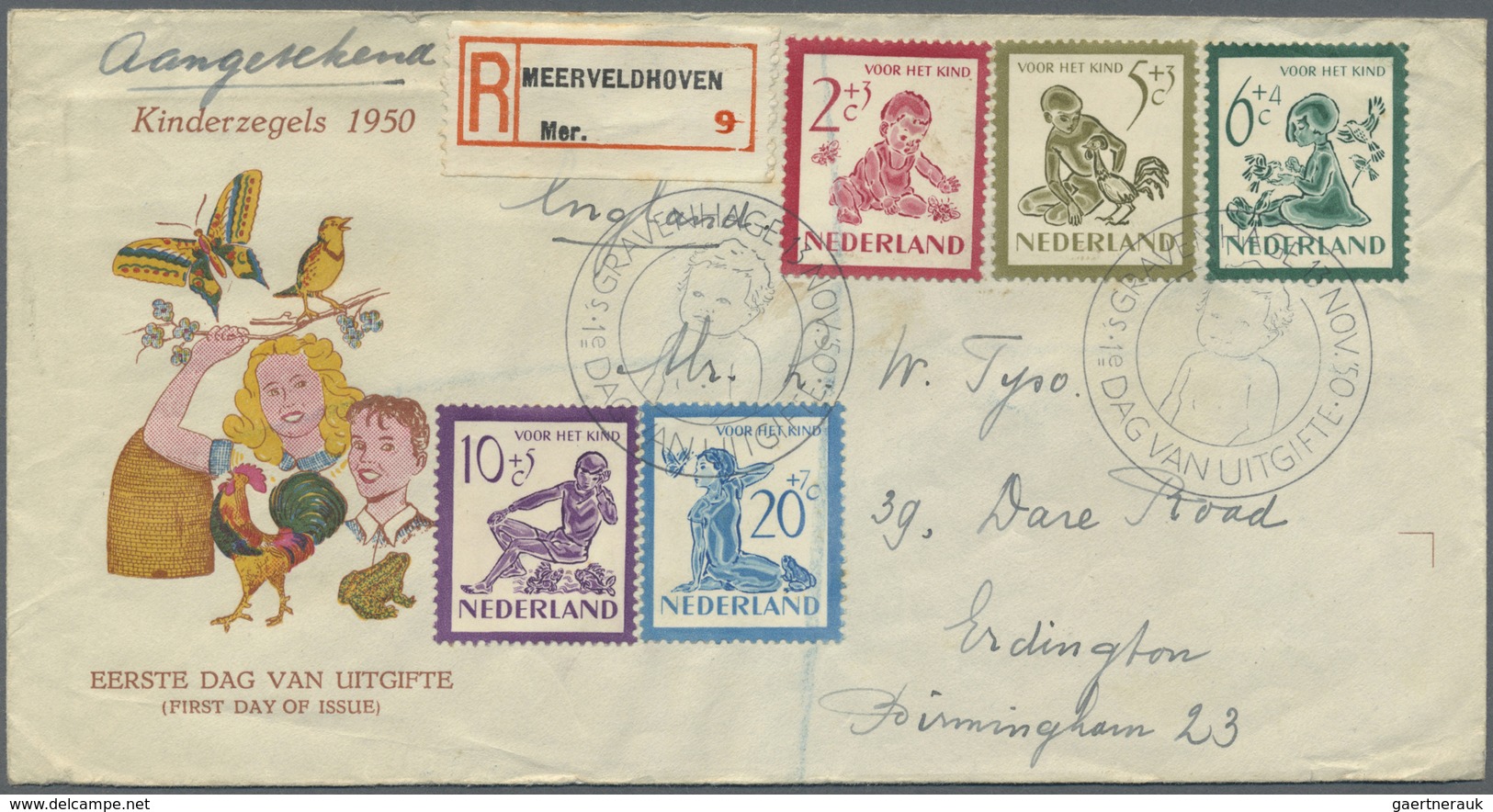 Niederlande: 1950/1963, Kleine Sammlung Von 26 Verschiedenen FDCs, Dabei U.a. Sommermarken 1950-1953 - Autres & Non Classés