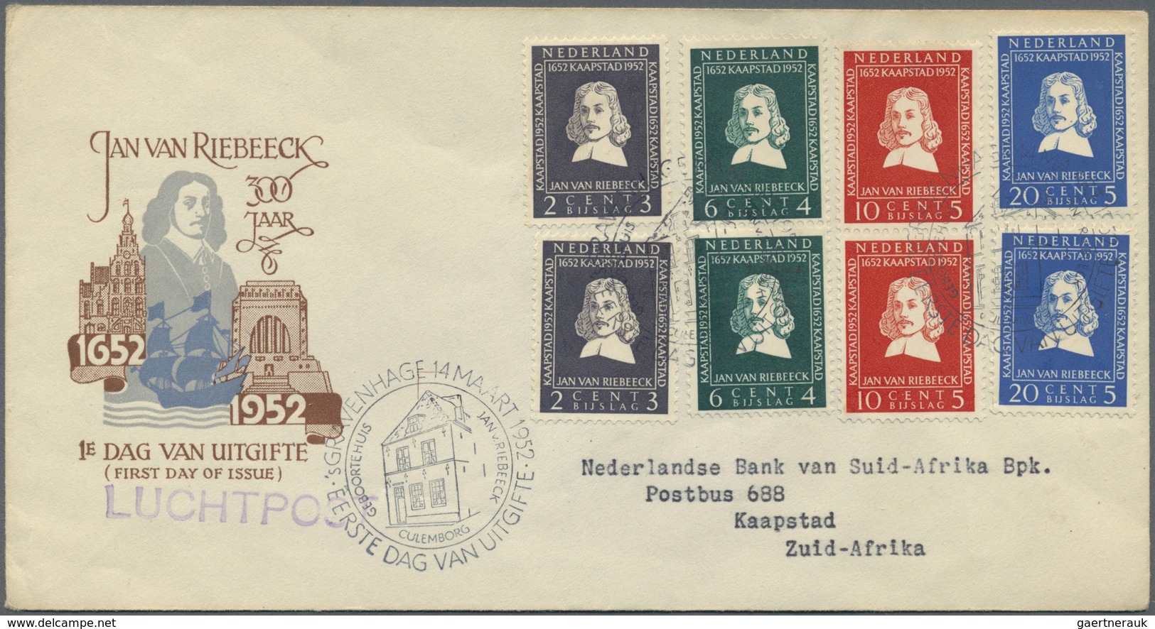 Niederlande: 1950/1956, Kleine Sammlung Von 11 Verschiedenen FDCs, Dabei Sommermarken 1950-1953, Vor - Other & Unclassified