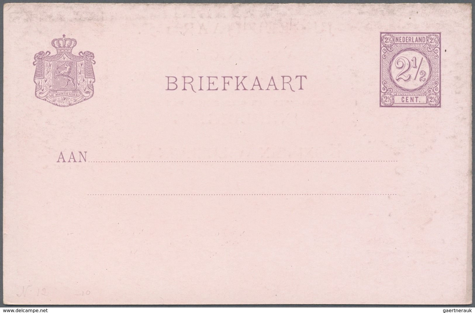 GA Niederlande - Ganzsachen: 1872/1947, collection of apprx. 117 (apparently mainly different) unused s