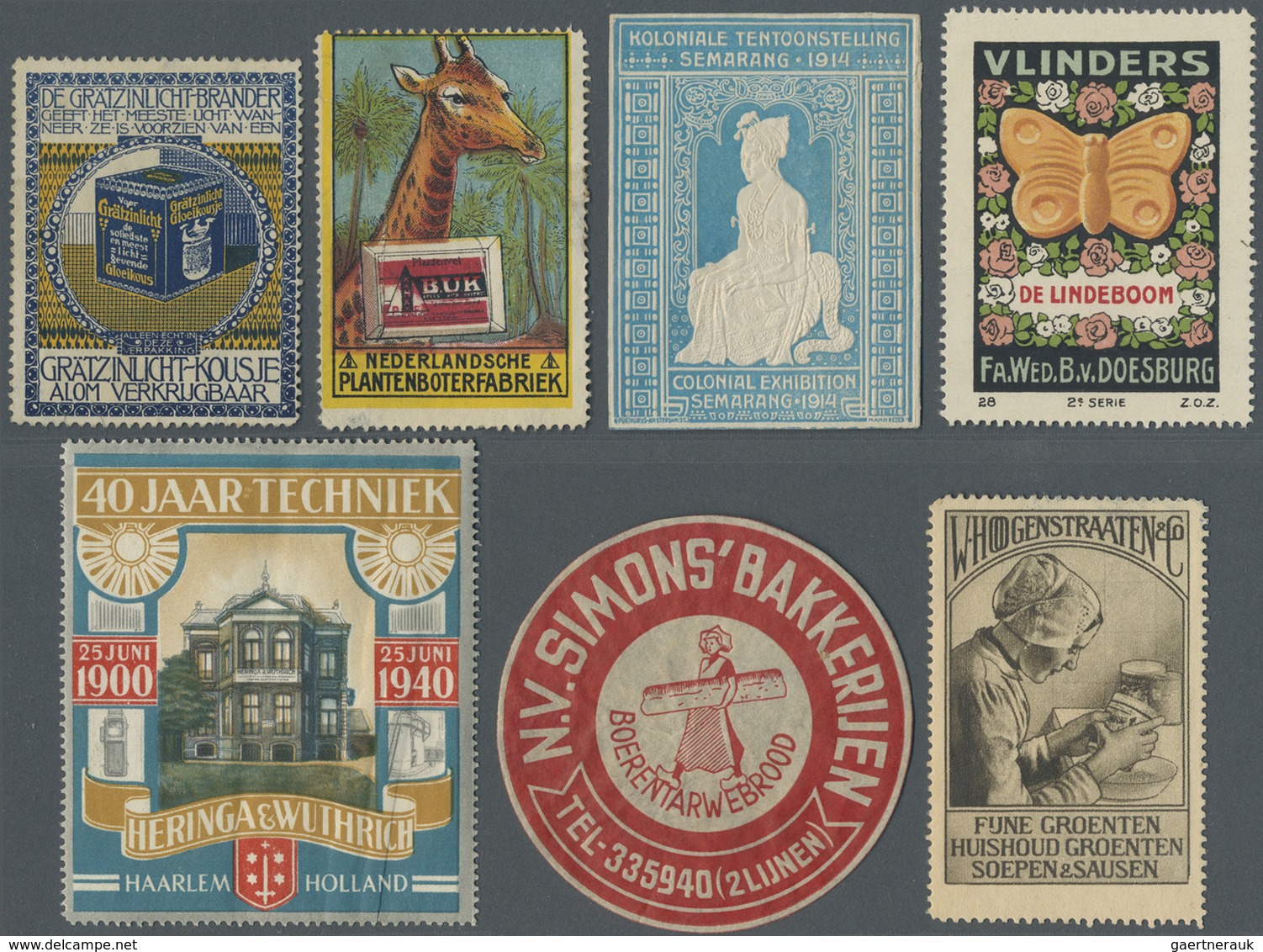 Niederlande - Besonderheiten: 1900/1930 Ca., POSTER STAMPS, Collection With Several Hundred Stamps, - Autres & Non Classés