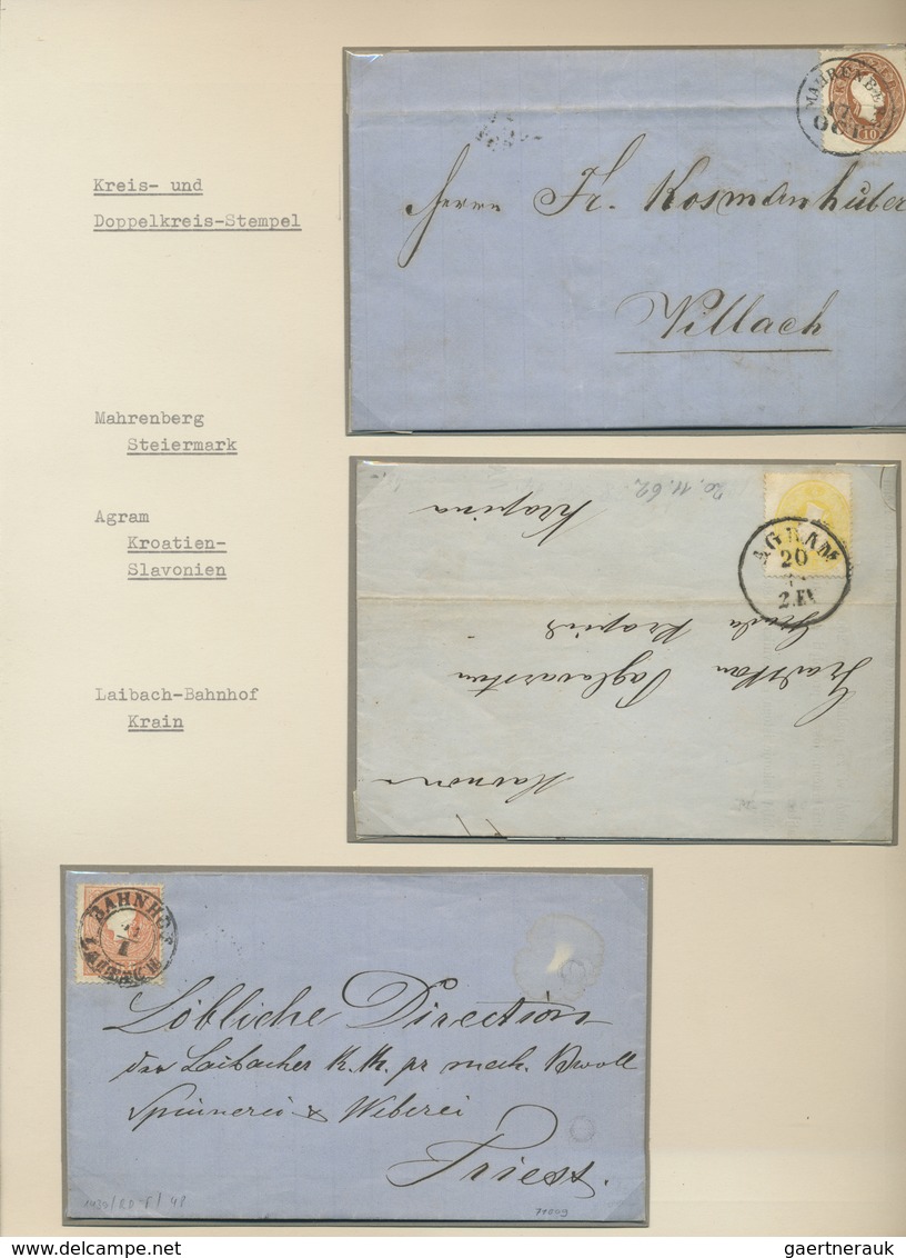 Br/GA/O Österreich: 1800/1945 (ca.), Sammlung Von Ca. 95 Belegen Mit Vorphila, überwiegend Südliche Nebengeb - Neufs