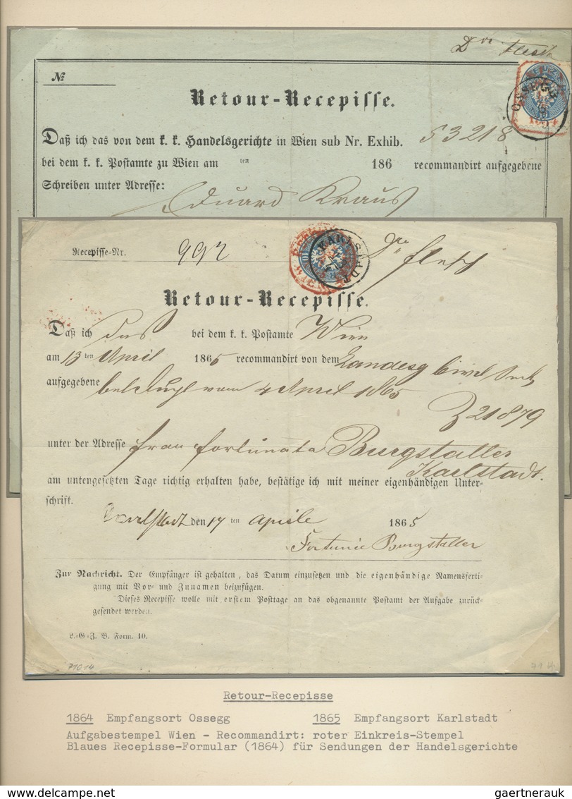Br/GA/O Österreich: 1800/1945 (ca.), Sammlung Von Ca. 95 Belegen Mit Vorphila, überwiegend Südliche Nebengeb - Neufs