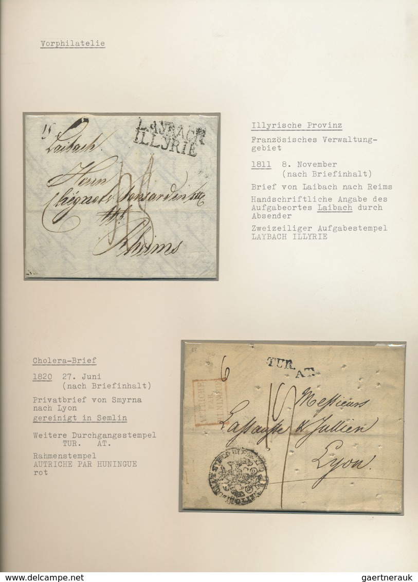 Br/GA/O Österreich: 1800/1945 (ca.), Sammlung Von Ca. 95 Belegen Mit Vorphila, überwiegend Südliche Nebengeb - Neufs