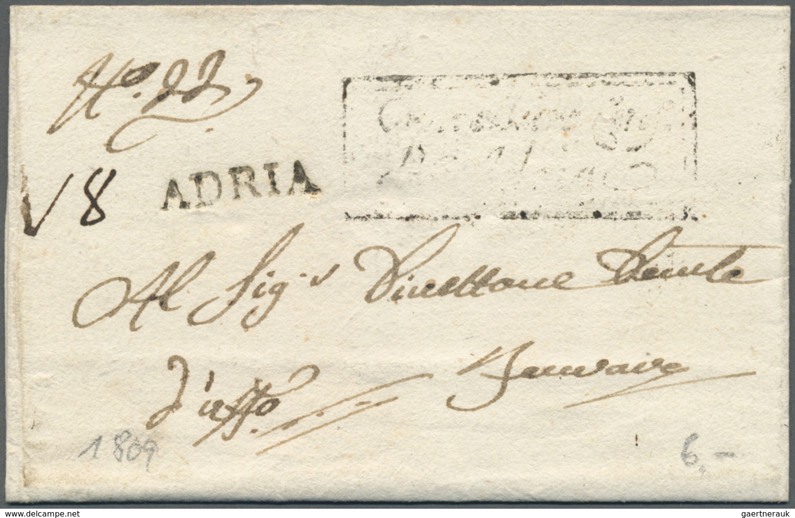 Br/GA Österreich: 1809/1960, Lot Von Ca. 25 Belegen Mit U.a. Vorphilabriefen, 3. Reich Mischfrankaturen Bi - Neufs