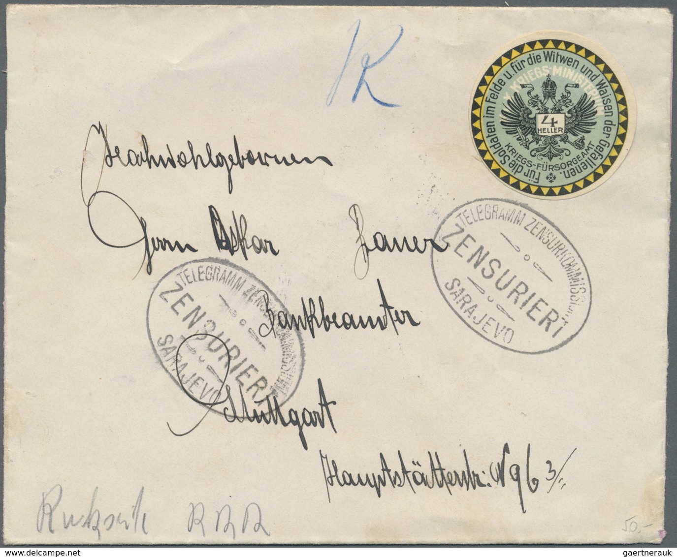 Br/GA Österreich: 1809/1960, Lot von ca. 25 Belegen mit u.a. Vorphilabriefen, 3. Reich Mischfrankaturen bi