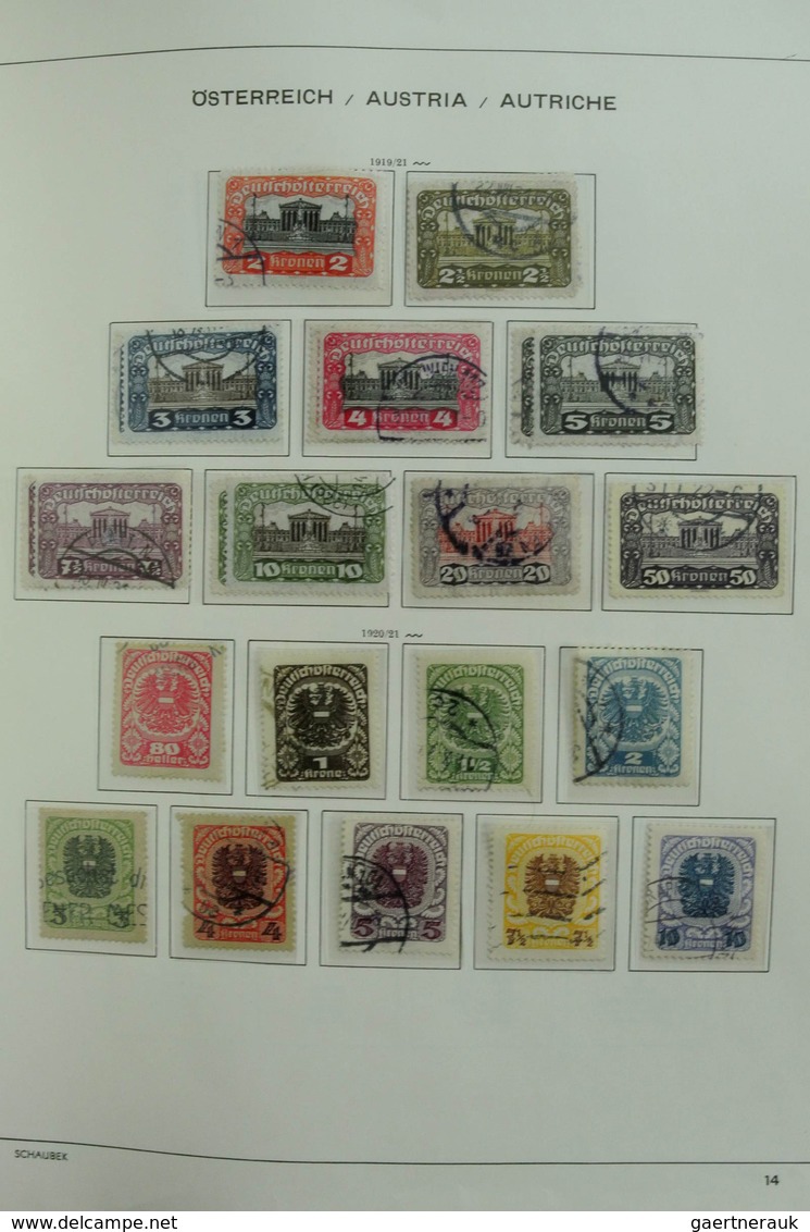 Österreich: 1850/1985: Extensive, MNH, mint hinged and used collection Austria and territories 1850-