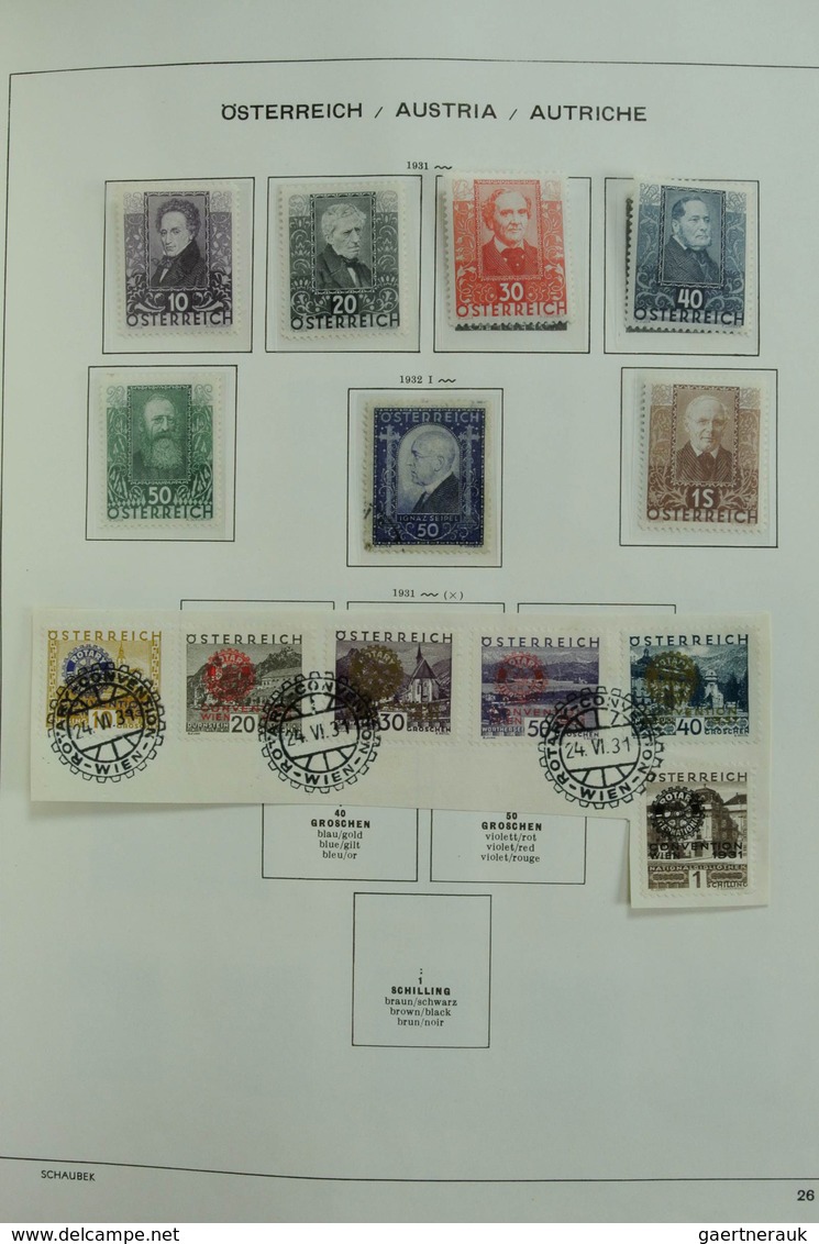 Österreich: 1850/1985: Extensive, MNH, mint hinged and used collection Austria and territories 1850-