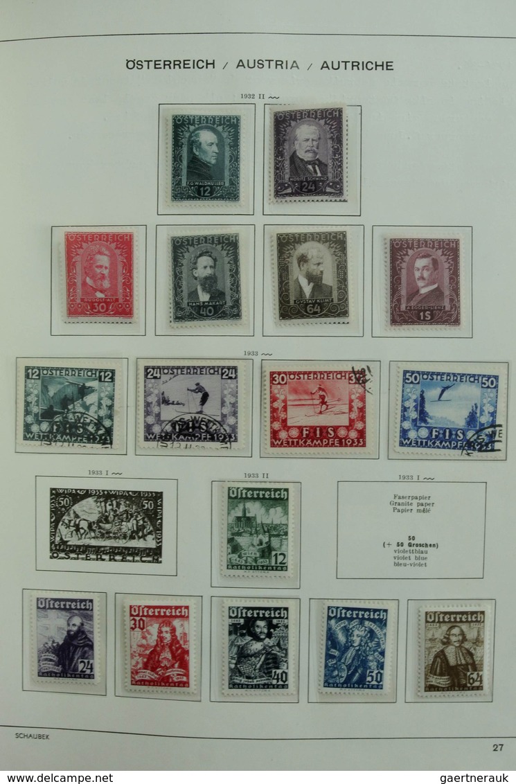 Österreich: 1850/1985: Extensive, MNH, mint hinged and used collection Austria and territories 1850-