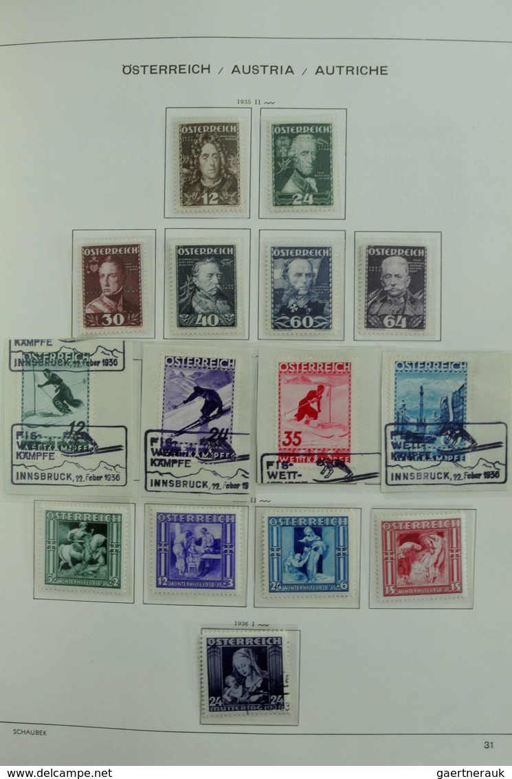 Österreich: 1850/1985: Extensive, MNH, mint hinged and used collection Austria and territories 1850-