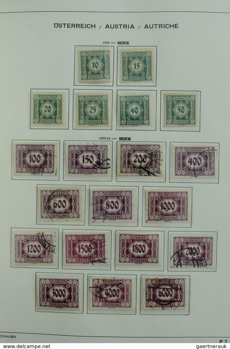 Österreich: 1850/1985: Extensive, MNH, mint hinged and used collection Austria and territories 1850-